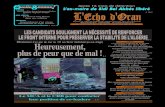 TIPASA L'Echo d'Oran - medias-dz.com · 2019. 11. 23. · TIPASA Meurtre d’un jeune homme à Koléa Quatre suspects arrêtés P. 12-13 TÉBESSA Démantèlement d’un réseau international