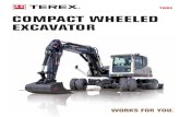 TW85 COMPACT WHEELED EXCAVATOR - Maskiner AS The Terex® TW85 compact wheeled excavator is a reliable and technically superior wheeled excavator. The machine is designed to simplify