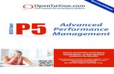 Paper P5 Management Performance Advanced · 2020. 9. 20. · Free ACCA notes t Free ACCA lectures t Free ACCA tests t Free tutor support t StudyBuddies t ACCA forums 2.4 Paper P3