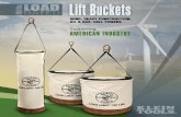 Lift Buckets - Klein Tools · 2016. 3. 3. · Torque Wrench Bucket • Load rated 150 lbs. • 36”H to lift torque wrenches. • Top of bucket zips closed. • Body constructed