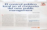 Asociación de Órganos de Control Externo Autonómicos ...Public Management (NPM) que pre- senta como rasgos más relevantes: la asignación de responsabilida- des en la gestión