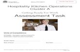 Hospitality Kitchen Operations Cluster A · 2020. 12. 3. · Name of VET Course Hospitality Kitchen Operations Qualification Code and Name SIT20416 Certificate II in Kitchen Operations
