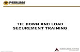 TIE DOWN AND LOAD SECUREMENT TRAINING...CARGO SECUREMENT SYSTEM -means the method by which cargo is contained or secured and includes vehicle structures, securing devices and all components