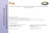 Knowledge Transfer Needs and Methods · Methods”, AUTC Research Project Number 51009, in 2011 to examine knowledge transfer practices in the ADOT&PF and note improvements that might