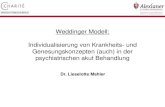 Weddinger Modell: Individualisierung von Krankheits- und Genesungskonzepten … · 2019. 1. 22. · Ressourcen- fördernde Maßnahmen (psycho-sozial: Arbeit, Wohnung etc.) Zwang und
