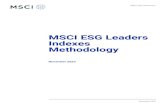 MSCI ESG Leaders Indexes Methodology...MSCI ESG LEADERS INDEXES METHODOLOGY | NOVEMBER 2020 3 Constructing the MSCI ESG Leaders Indexes 3.1 Underlying Universe The selection universe