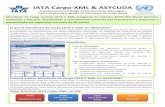 IATA Cargo-XML & ASYCUDA - UNCTAD...de Carga IATA formato XML (IATA Cargo XML) no módulo de processamento do manifesto de carga do sistema ASYCUDAWorld, através de um mecanismo dinâmico.