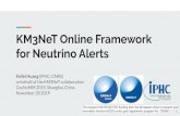for Neutrino Alerts KM3NeT Online Framework...KM3NeT Online Framework for Neutrino Alerts Feifei Huang (IPHC, CNRS) on behalf of the KM3NeT collaboration CosNuMM 2019, Shanghai, China