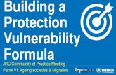 Building a Protection Vulnerability Formula · 2018. 12. 18. · Protection Vulnerability Framework (PVF) – A three-pronged approach 1.Theoretical framework with three components