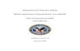 Ask A Pharmacist User Manual · Web viewDepartment of Veterans Affairs Mobile Applications (Apps) Phase Two (MAP2) Ask A Pharmacist (AAP) User Manual Software Version 1.0 February