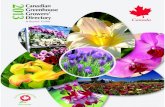 Canadian Greenhouse Growers’ Directory · Flowers Canada Growers Inc. 45 Speedvale Ave. E., Unit 7, Guelph, Ontario, N1H 1J2 Telephone: (519) 836-5495 (800) 698-0113 Fax: (519)