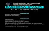 Dal 19 al 25 FEBBRAIO 2013 - CSV Vicenza · 2013. 3. 5. · Dal 19 al 25 FEBBRAIO 2013 CLICCA SUL TITOLO PER LEGGERE L’ARTICOLO CATEGORIA CSV: - Speciale CSV - Vicenzapiù - Speciale