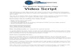 The Webinar Registration Page Video Scriptvideo (text on screen), or create a Doodle Video using VideoScribe.tv. Some Quick Tips for Crafting Your Video Script: • Keep it short and