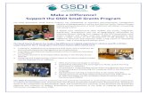 GSDI Small Grants Flyer Rev7 - Federal Geographic Data Committee Small Grants... · 2015. 12. 2. · Make%a%Difference!%%% Supportthe%GSDISmallGrantsProgram%%! The!GSDI! Association!