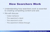 How Searchers Work - Lehigh CSEbrian/course/sem/notes/searcherswork.pdf · Where Searchers Look Searchers scan (not read) a search results page There are common patterns of how people