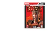 ROME: TOTAL WAR - Internet Archive...Ever wanted to conquer the world for the glory of the Roman Empire? Now’s your chance! Rome: Total Waris a game of real-time warfare and grand-scale