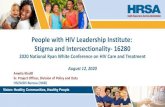 People with HIV Leadership Institute: Stigma and Intersectionality · 2021. 2. 12. · Vision: He.althy Communities, Healthy P',eopi,e People with HIV Leadership Institute: Stigma