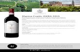 Marina Cvetic ISKRA 2015 - vintuswines.com€¦ · Marina Cvetic ISKRA 2015 Montepulciano d’Abruzzo Colline Teramane DOCG ESTATE Founded by Abruzzo native Gianni Masciarelli in