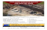 STAND ALONE WAREHOUSE BUILDING FOR SALE OR ......2014/03/01  · STAND ALONE WAREHOUSE BUILDING FOR SALE OR LEASE Informa on deemed reliable but not guaranteed and oﬀerings subject