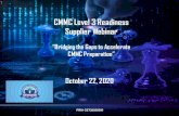 CMMC Level 3 Readiness Supplier Webinar - Lockheed Martin...AC.2.998: Document the CMMC practices to implement the Access Control policy •