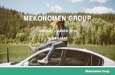MEKONOMEN GROUP...14% Mekonomen Norway – first quarter 2017 EBIT: SEK 27 M (27) EBIT margin: 12 per cent (14) Underlying net sales: -3 per cent The sales growth mainly driven by