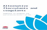 Alternative flocculants and coagulants · Web viewUse this template if you wish to seek approval for flocculants and/or coagulants other than gypsum. This proposal template can be