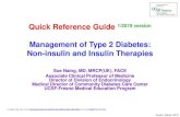 Management of Type 2 Diabetes: Non-insulin and Insulin ......Move to step 2 or 3 If A1c is not at goal. • Once insulin is initiated, the physician should readjust the dose by 10-20%