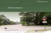 Mini-Roundabouts · each project site. 4.1 Common Site Applications Mini-roundabouts can be used at existing intersections to replace two-way stop control, all-way stop control, or
