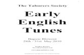 The Taborers Society Early English Tunes · The Taborers Society Early English Tunes. 1 Arrangement Copyright 2010 The Taborers Society. The Taborers Society. Early English Tunes.