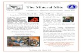 The Mineral Mite · 2018. 9. 10. · Mine, Tasmania - Mining Crocoite DVD / Workshop on Dunning Micro mineral collection Tasmania. An island state separated from mainland Australia