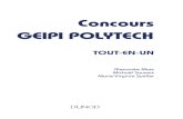 Concours GEIPI POLYTECH - Dunod · 2021. 3. 31. · Mathématiques 4 exercices 1 h 30 3 Physique/Chimie 4 exercices 1 h 30 3 Entretien de motivation Entretien 25 min 2 Important (pour