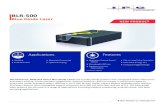 BLR-500 - IPG Photonics · PDF file IPG Photonics’ NEW BLR Series Blue Diode Lasers are turnkey diode systems with integrated driver electronics and water-cooling. These compact