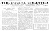 ;THE SOCIAL CREDITER 4/The... · 2019. 9. 18. · Page 2 THE SOCIAL CREDITER Saturday, August 17, 1940.. massacre, not a battle. What we do know is (a) That Mr. Walter Hines Page,