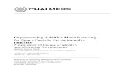 Implementing Additive Manufacturing for Spare Parts in the ...publications.lib.chalmers.se/records/fulltext/223042/...Keywords: Spare parts, Supply Chain Management, Additive Manufacturing,