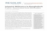 Islamist Militancy in Bangladesh Public Awareness and ... · 7 Bangladesh Bureau of Statistics, “National Report Volume 1: Analytical Report,” Bangladesh Population and Housing