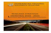 RENCANA STRATEGIS (RENSTRA) 2018 - 2023 - sulselprov.go.idputr.sulselprov.go.id/assets/dokumen/dokumen/cd203e09061... · 2020. 6. 24. · Perencanaan, Pengendalian dan Evaluasi Pembangunan
