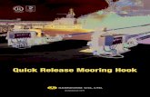 Quick Release Mooring Hook...SAMO o., TD. SAMGONG Quick Release Mooring Hook Since 1999 30 ~ 200 tons Single Hook, Double Hook, Triple Hook, Quadruple Hook Manual, Electrical, Hydraulic