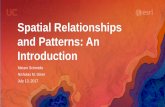 Spatial Relationships and Patterns: An Introduction · Spatial Relationships and Patterns: An Introduction Miriam Schmidts Nicholas M. Giner July 13, 2017