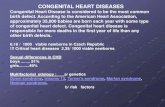 CONGENITAL HEART DISEASES · 2021. 3. 17. · CONGENITAL HEART DISEASES Congenital Heart Disease is considered to be the most common birth defect. According to the American Heart