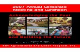 2007 Annual Corporate Meeting and Luncheon...The Agricultural and Labor Program, Inc. 2007 Annual Corporate Meeting and Luncheon January 27, 2007 Chain O’ Lakes Complex Winter Haven,