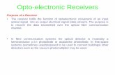 Opto-electronic Receivers - Bruneleestprh/EE5514/lesson3_new.pdf · 2007. 2. 6. · Opto-electronic Receivers Avalanche Photodiode (APD) • Avalanche gain is an intrinsically noisy