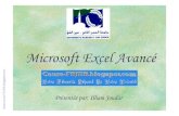 Microsoft Excel Avancé - Archive...Microsoft Excel Avancé Présentée par: IIIIlham J JJJoudar I - Gestion des données Utiliser un modèle Sous totaux d’une liste Tableaux croisés