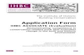 IHBC Associate Membership Application Form AOC Evaluation …  · Web view2018. 9. 3. · IHBC Associate Application Form (Evaluation) – May 2016. Page | 11IHBC Associate Application