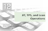 JIT, TPS, and Lean Operations - WordPress.com · 2020. 8. 7. · Lean Operations JIT focuses on continuous forced problem solving TPS emphasizes continuous improvement, respect for
