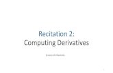 Recitation 2: Computing Derivativesc. “Score” performance by 1. Forward Propagation generating a loss value. Observation Training a Neural Network Loss = 2.324 Loss Function Actual: