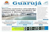 Prefeitura Municipal de Guarujá - DESTINÔMETRO · Guarujá DIÁRIO OFICIAL DO MUNICÍPIO DE Conteúdo produzido pela Assessoria de Imprensa da Prefeitura de Guarujá. O noticiário