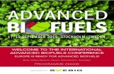 ADVANCED...The Swedish Bioenergy Association (SVEBIO) heartily welcomes participants across the globe to the beautiful city of Stockholm to attend our 5th Advanced Biofuels Conference