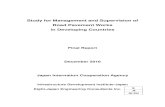 Study for Management and Supervision of Road Pavement ... · in Developing Countries Chapter 1. Construction Management / Supervision 1-2 1.1.1.2 System for construction supervision