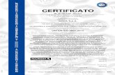 CERTIFICATO · 2021. 2. 25. · CERTIFICATO Nr. 50 100 5108 - Rev.015 Certificati co-titolari collegati (ultima revisione applicabile): / Connected to the sub-certificates (last version):