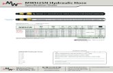 MWH2SN Hydraulic Hose · 2020. 5. 28. · 2SN DIN 853 MSHA cover SAE Impulse Test Requirement 200,000 cycles minimum at 133% WP and 212° F Maximum Abrasion Resistance (ISO 6945)